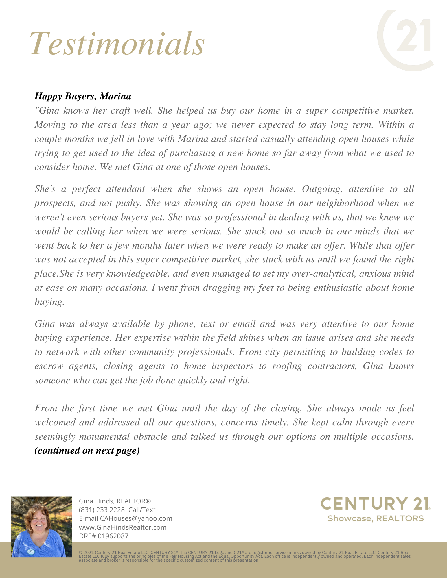 Gina Hinds, REALTOR®