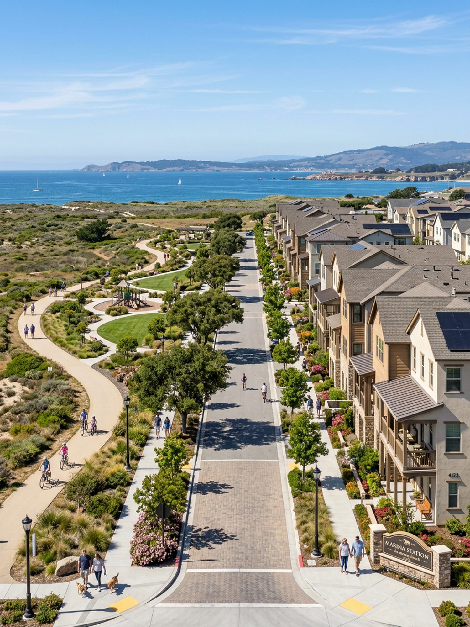 Marina Station Cottages — Elevation D, Plan 1, Marina CA