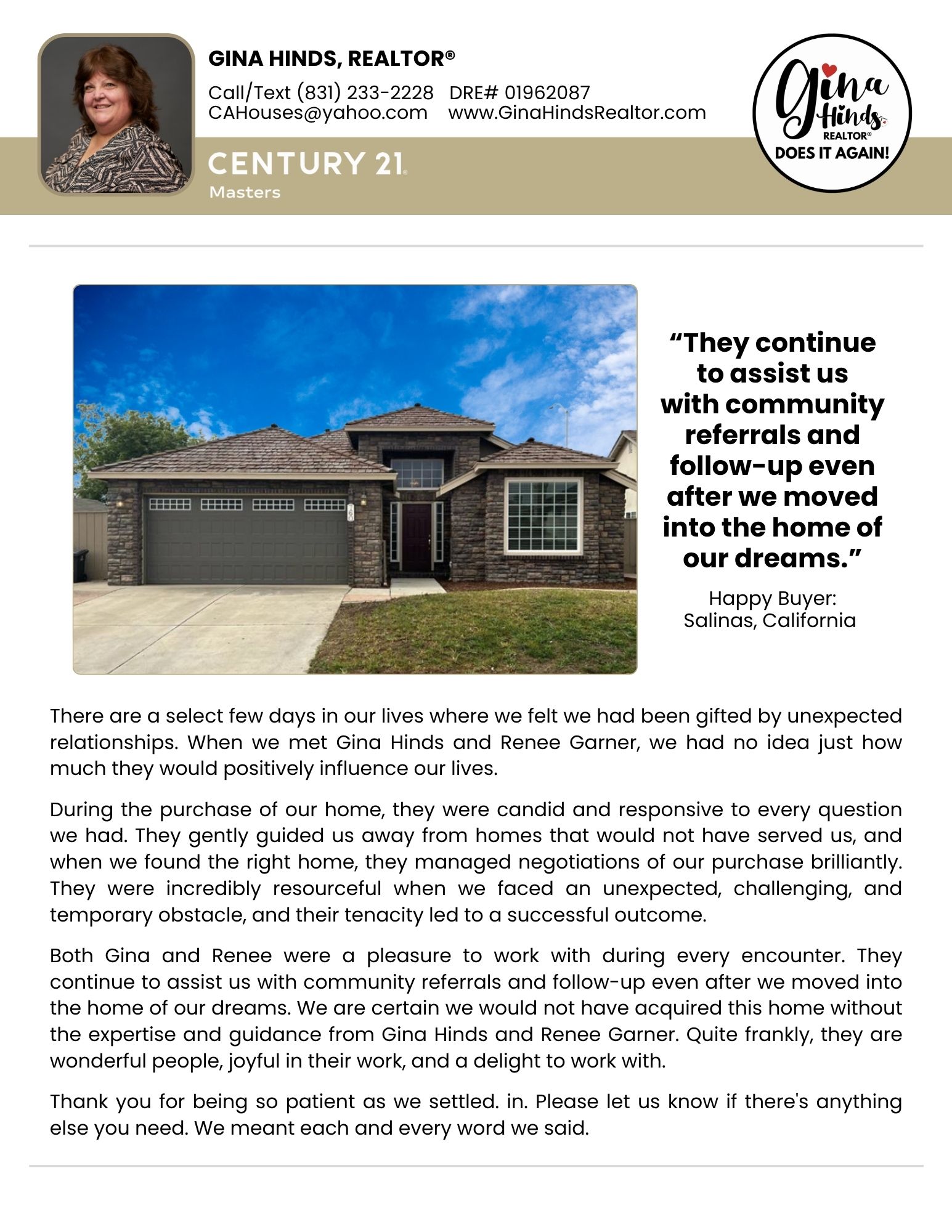 Gina Hinds, REALTOR®
